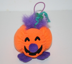 Halloween Pumpkin Jack O Lantern Soft 3&quot; Mini Plush Stuffed Russ Berrie 853 - $13.55