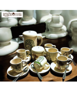 Rometti 6 Person Coffee Set Complete with Coffee Maker, Milk Maker and S... - $2,763.36 MXN