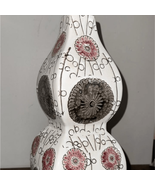 Artistic White Vase with Floral Accents - $13.72