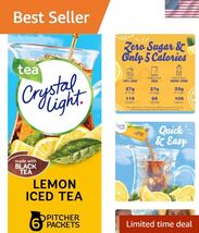 Naturally Flavored Sugar-Free Lemon Iced Tea Mix, 6 Count for Refreshing... - $82.43