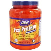 NOW Foods Pea Protein 100% Pure Non-GMO Vegetable Protein Unflavored, 2 lbs. - £22.48 GBP