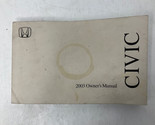 2003 Honda Civic Owners Manual OEM A02B41022 - $19.79