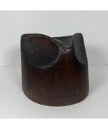 Vtg Milliners Wood Block HAT Form Mold Fedora Size 6 7/8 Hatters Supply ... - €128,39 EUR
