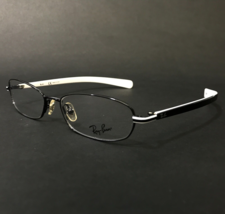 Ray-Ban Eyeglasses Frames RB6107 2558 Black White Cat Eye Wire Rim 51-15-135 - £55.68 GBP