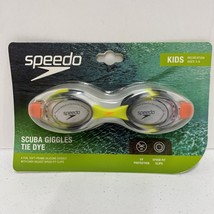 Speedo KIDS Age 3-8 Lime Clear Tie Dye Swimming Goggles UV Protection ----X21 - $9.49