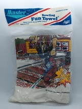 Vintage Bowling Fun Towel It&#39;s Been A Bum Year 1994 White 11&quot; X 18&quot; - £11.83 GBP