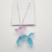 Balloon Dog Necklace - Pink and Blue - $2.00