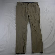 Nautica 34 x 32 Khaki 5 Pocket Straight Stretch Mens Chino Pants - $14.99
