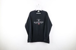 Vtg Y2K 2001 Mens M Faded Spell Out Oakland Raiders Football Long Sleeve T-Shirt - £32.44 GBP