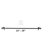 ADJUSTABLE WROUGHT IRON SCROLL CURTAIN ROD - Amish Blacksmith Handcrafte... - £46.91 GBP