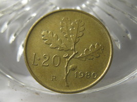 (FC-497) 1980 Italy: 20 Lire - $1.00