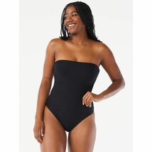 Love &amp; Sports Women&#39;s Textured Strapless One-Piece Swimsuit Size S (4-6) - £20.50 GBP