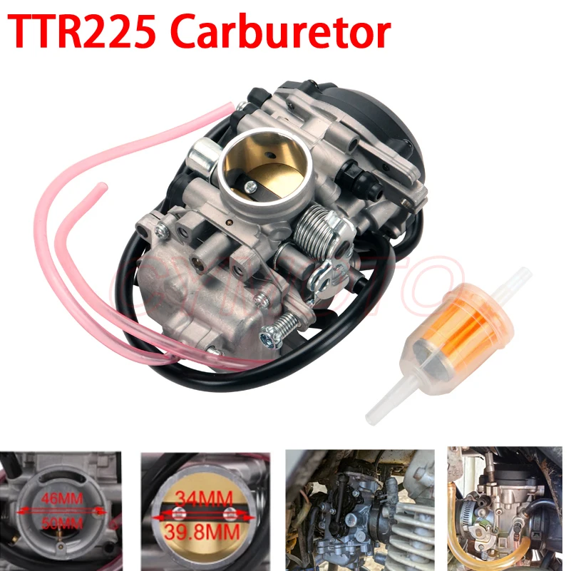 34MM Motorcycle Carburetor Carb embly Fit   TTR225 TTR-225 accessories motocicle - £189.67 GBP