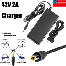 42V 2A Battery Charger For 36V Lithium Li-On Battery Electric Bike Ebike Scooter - £17.37 GBP