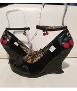 Miss L Fire Rare Cherries Diamond Wedge Velvet Rockabilly Pinup VLV Shoe... - $911.76 CAD Miss L Fire Rare Cherries Diamond Wedge Velvet Rockabilly Pinup VLV Shoe... - $911.76 CAD