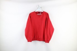 Vintage 90s Gap Womens Size 2XL XXL Faded Spell Out Crewneck Sweatshirt Red - £31.61 GBP