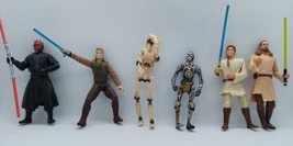 Lot of 6 Star Wars 1990&#39;s / 2000&#39;s Action Figures - £19.46 GBP