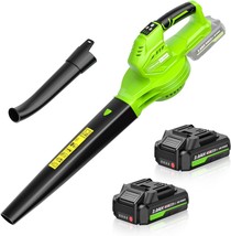 Seyvum Cordless Leaf Blower, 20V Leaf Blower With 2 X 2.0 Ah Battery,, G... - $77.98