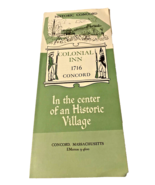 Vintage Colonial Inn 1716 Concord Brochure Pamphlet Massachusetts Travel... - $25.35 CAD