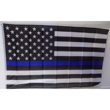 Thin Blue Line American Flag 3x5 Feet Military - £7.51 GBP