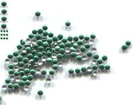 Round Smooth Nailheads 1.5mm  PERIDOT  Hot Fix    2 Gross  288 Pieces - £4.56 GBP
