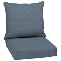 Arden Selections Performance Outdoor Deep Seating Cushion Set 24 x 24 Denim - £44.84 GBP