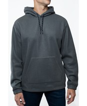Lazer Mens Polar Fleece Pullover Hooded Sweatshirt in Gray-Medium - $19.99