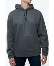 Lazer Mens Polar Fleece Pullover Hooded Sweatshirt in Gray-Medium - £16.01 GBP