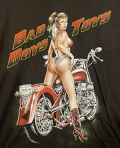 Vintage Bad Boy Toys Good Girl Bike Thunder Sportswear L Large Black T-shirt - £26.29 GBP