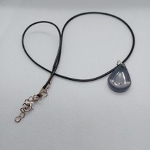 Fashion Necklace with 18 inch leather rope with chain - £3.16 GBP