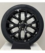 Ford F150 22" Gloss Black Snowflake Replica Wheels Highway Tread Tires TPMS - $2,167.11
