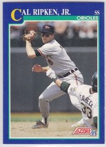 M) 1991 Score Baseball Trading Card - Cal Ripken Jr. #95 - £1.54 GBP