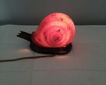 Snail Night Light Table Lamp 6&quot; Resin  - $75.00