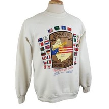Vintage Operation Desert Shield 1991 Sweatshirt XL Crew 50/50 Saudi Arab... - £21.23 GBP