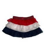 Patriotic Tulle Tutu Red White Blue Skirt/Skort Size 18 Months - $14.85