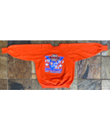 VTG Denver Broncos Sweatshirt-Super Bowl XXII-L-Orange-1987 AFC Champions - £29.89 GBP
