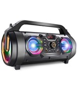 Bluetooth Speaker, 30W Portable Bluetooth Boombox With Subwoofer, Fm, Ca... - $75.29 CAD
