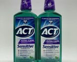 2 Pack - ACT Total Care Mouthwash Sensitive Formula Mint, 18 fl oz ea, E... - $31.34