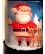 Rudolph the Red-nosed Reindeer &amp; Santa Claus Snow Globe Snowglobe TV Spe... - $24.50