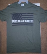 REALTREE Men&#39;s Green Graphic Short Sleeve T-Shirt - Size: M (38-40) - £6.10 GBP