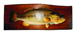 Zeckos Bass Hand Crafted Intarsia Wood Art Wall Hanging 24 X 11 X 2.5 Inches - £77.55 GBP