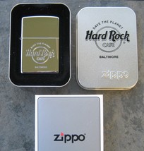 Hard Rock Cafe BALTIMORE, Maryland Zippo Lighter 1999 Polished Chrome - $39.84 CAD