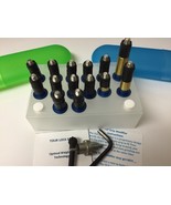 Tour Lock Pro (BLUE)14-pc Full Set(10-14g,2-20g,1-25g,1-30g)w/Tools&amp;Manual - $204.63 CAD