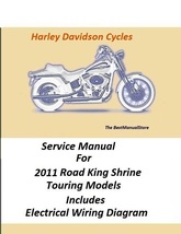 2011 Harley Davidson Road King Shrine Touring Models Service Manual - $27.95