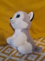 TY Grey Husky Dog Plush Soft Toy 7&quot; - $10.80