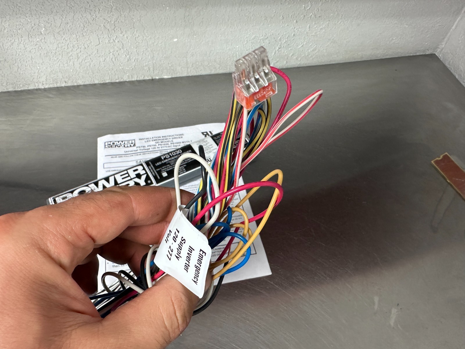 Power Sentry PS1030 1.5 hour Emergency Driver LED 30V 1.5A DC Set with wire plug Item image 12