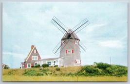 Brewster Windmill Cape Cod Massachusetts MA UNP Chrome Postcard K10 - $3.91