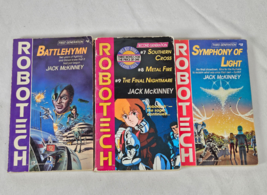 Vintage Robotech Paperback Del Rey Book Lot of 3 #4, 12 &amp; 7 8 9 Collecti... - £15.69 GBP