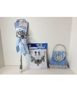 Disney Store Cinderella Light Up Princess Wand Royal Jewelry Set Purse D... - £32.68 GBP