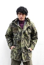 New Vintage Czech Army military camo parka jacket coat camouflage deadstock 90s - £28.06 GBP